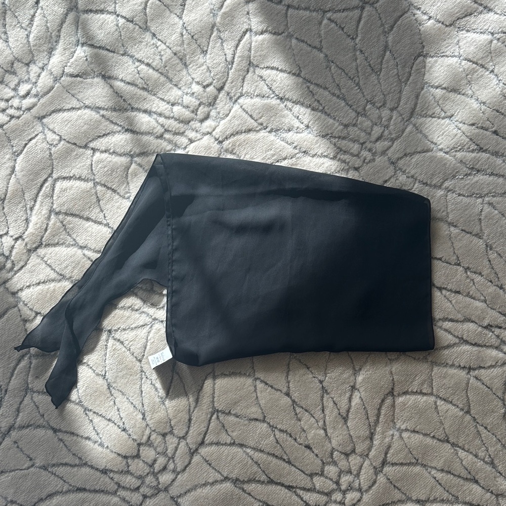 Westbound Black Polyester Scarf